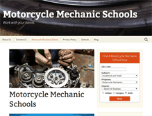 Tablet Screenshot of motorcyclemechanicedu.com